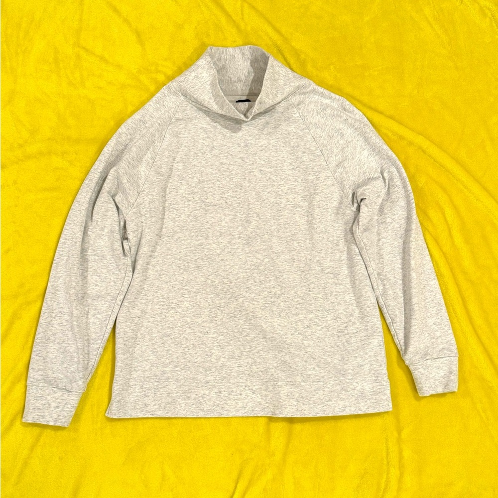 GAP Funnel-Neck Pullover Sweater | Gray Winter Sweater